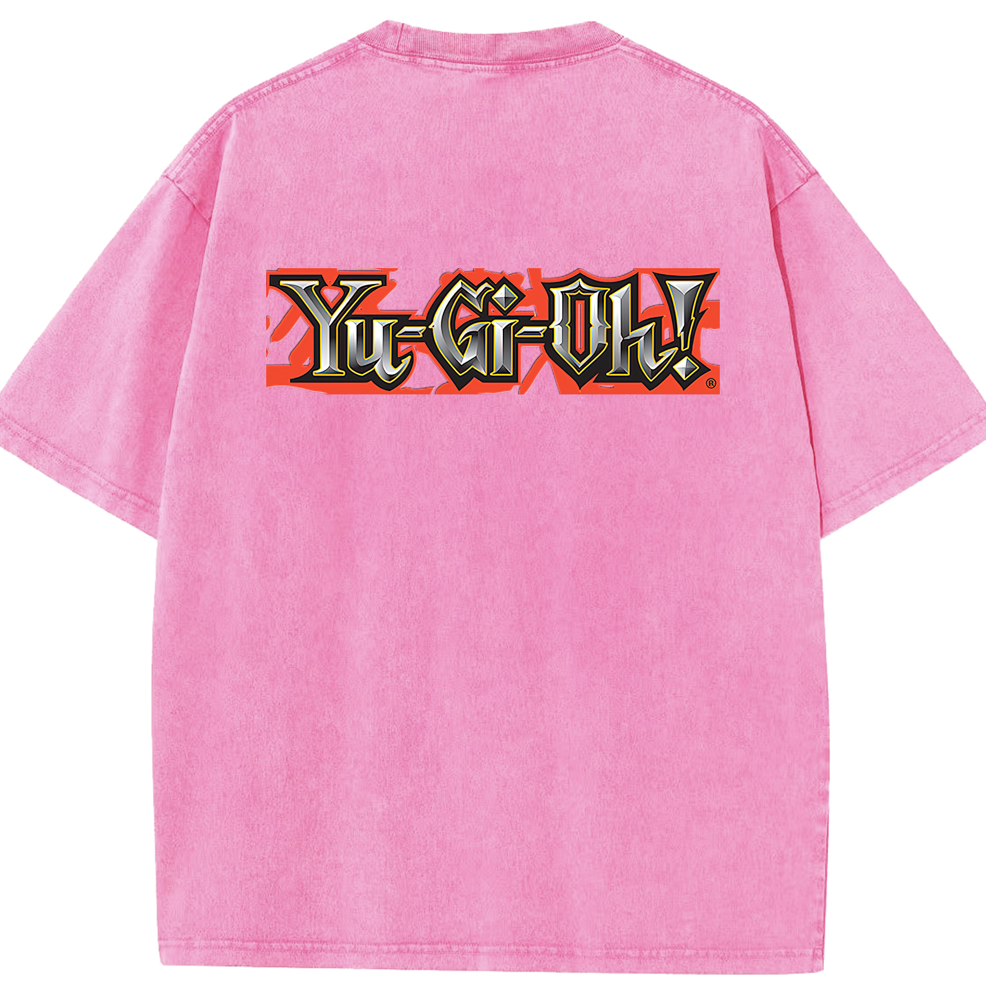 （画像用） 遊☆戯☆王 Yu-Gi-Oh! 綿100% ヴィンテージ風 半袖Tシャツ（背面プリント）